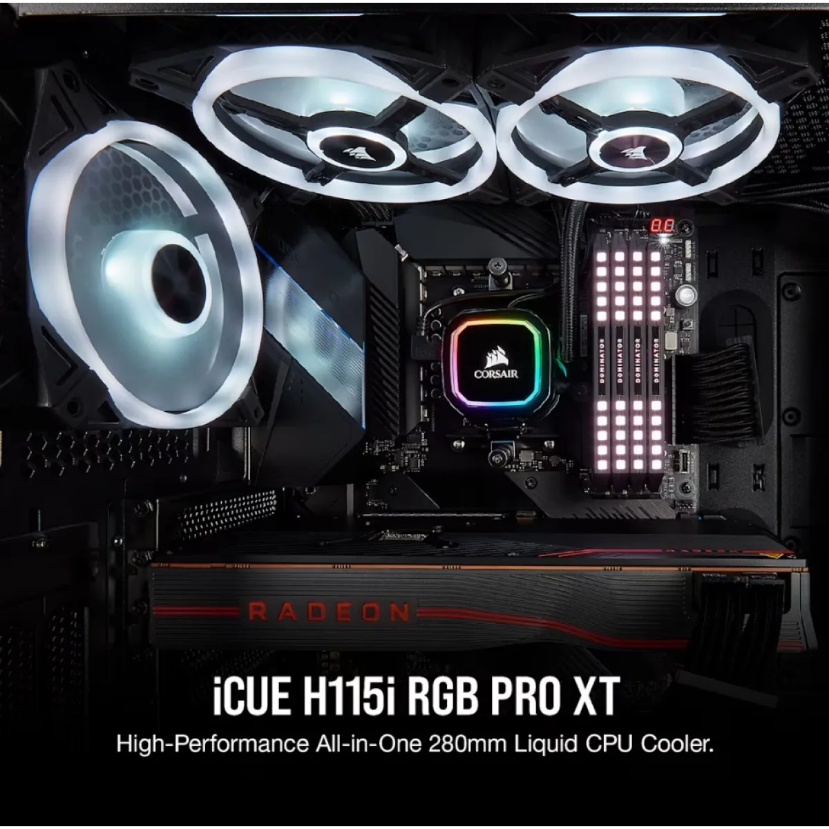 Система водяное охлаждение Corsair Icue H115i RGB Pro XT / Black