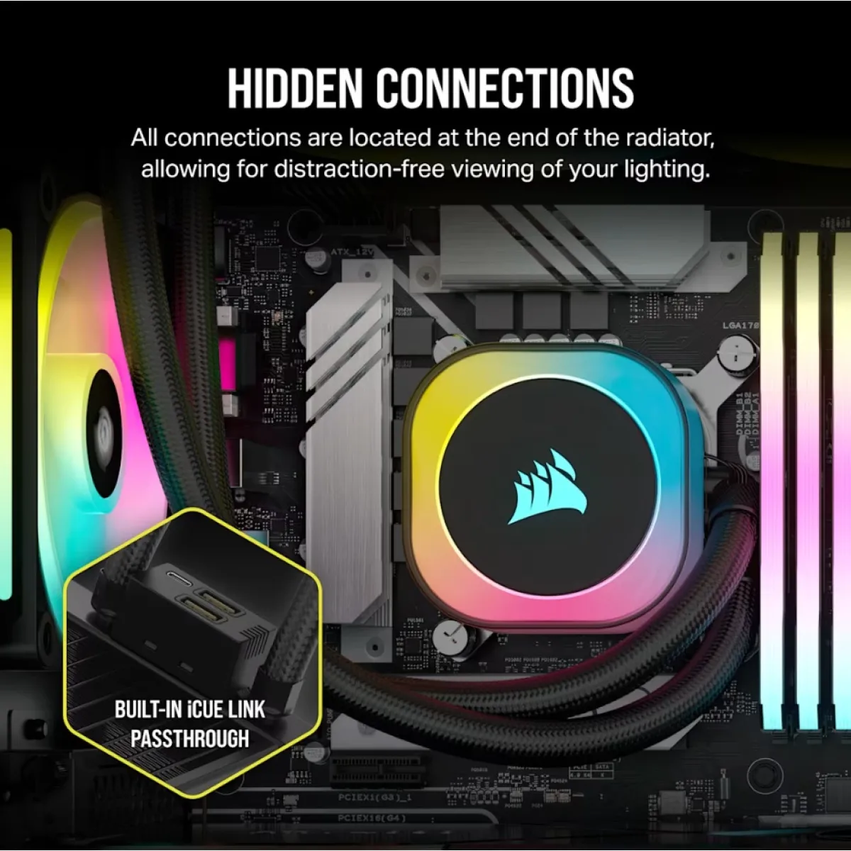 Система водяное охлаждения Corsair Icue H115i Link RGB / Black