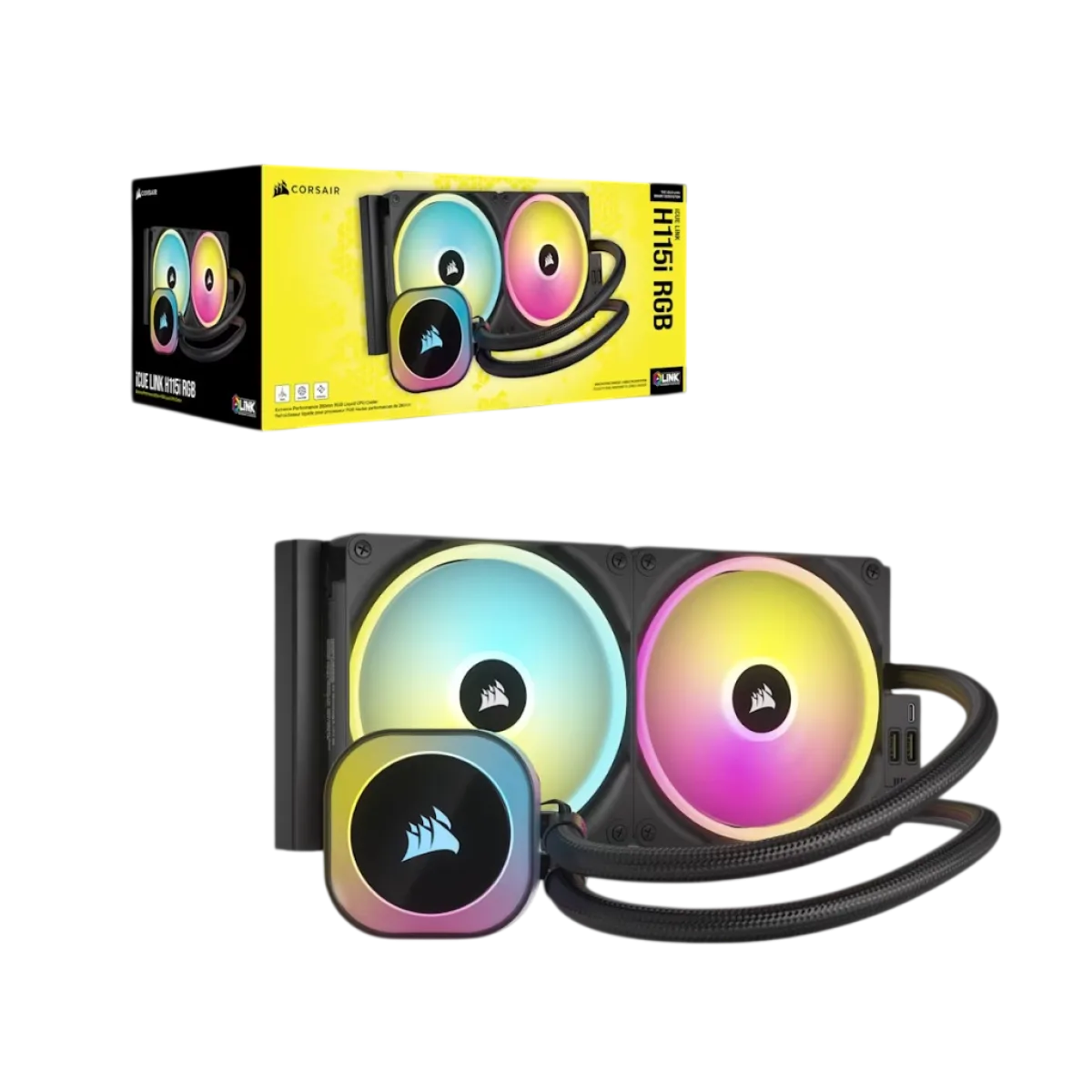 Система водяное охлаждения Corsair Icue H115i Link RGB / Black