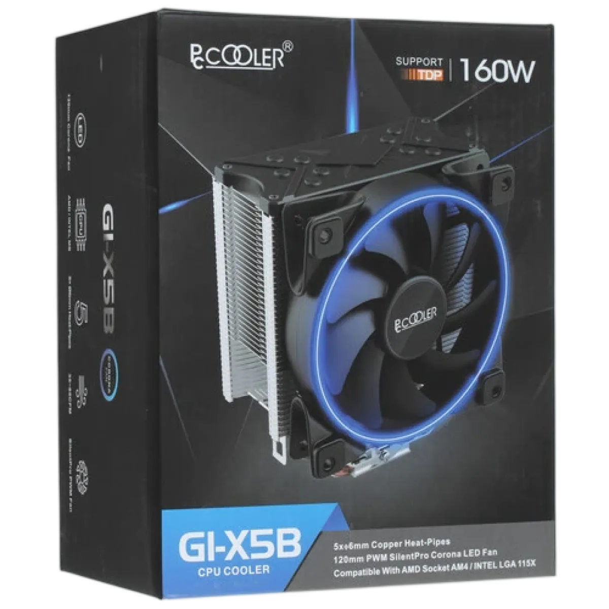 Кулер для процессора PCCooler GI-X5 / Blue