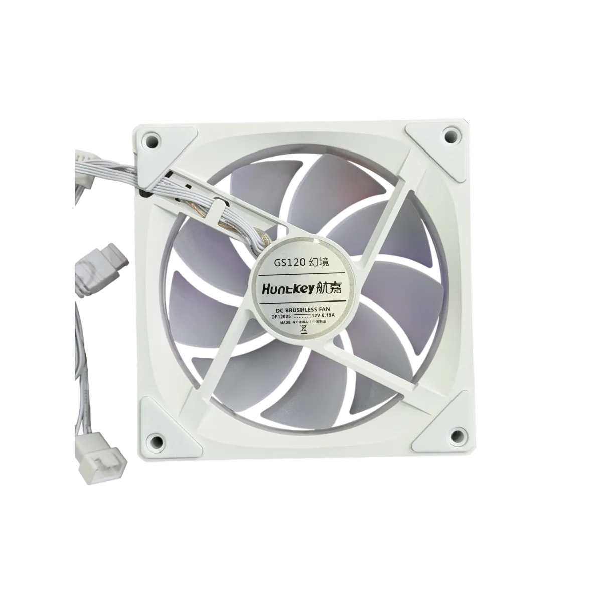 Кулер для кейса Huntkey GS120 Fantasy ARGB / White