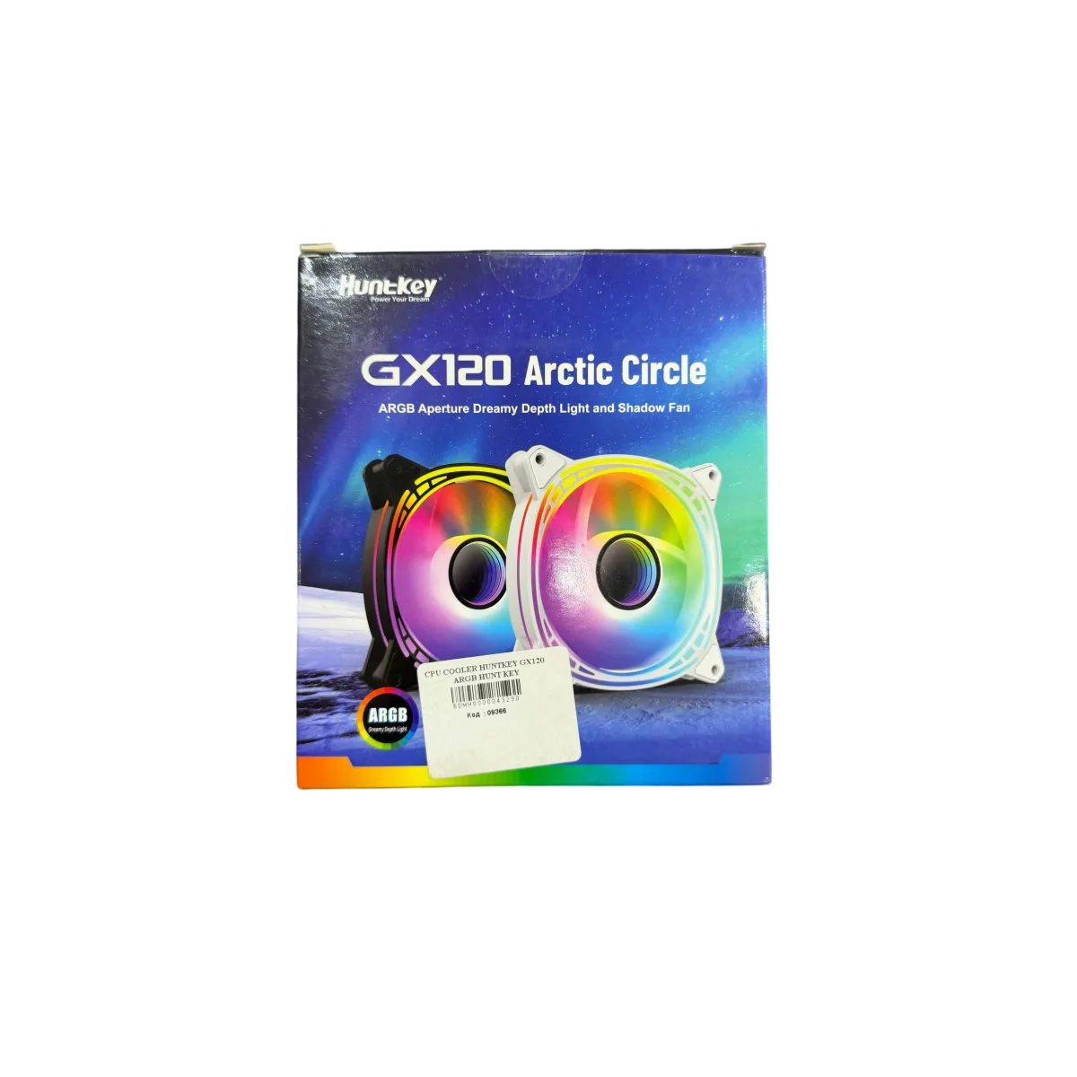 Кулер для кейса Huntkey GX120 A-RGB / White