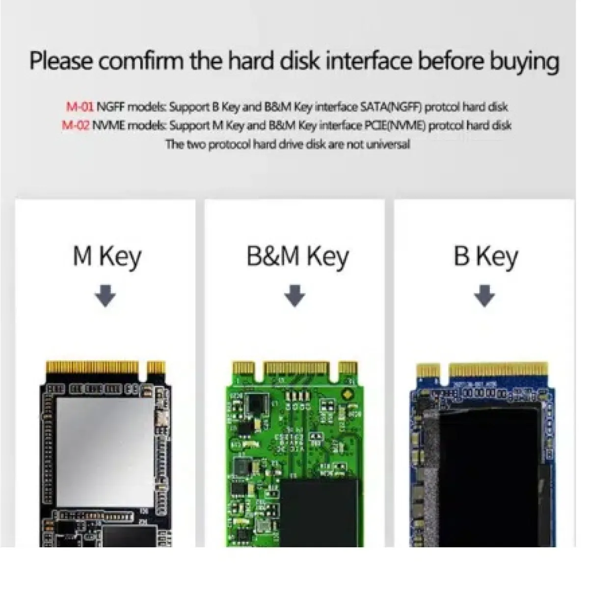 Коробка для SSD M2 Lenovo M-02