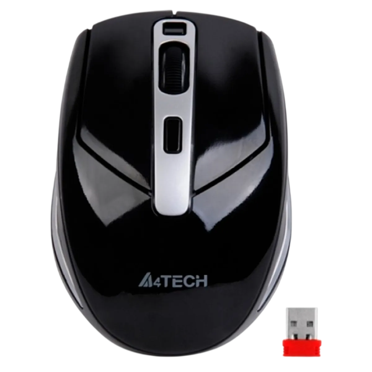 Мышь беспроводная A4Tech G11-590FX / Black+Silver