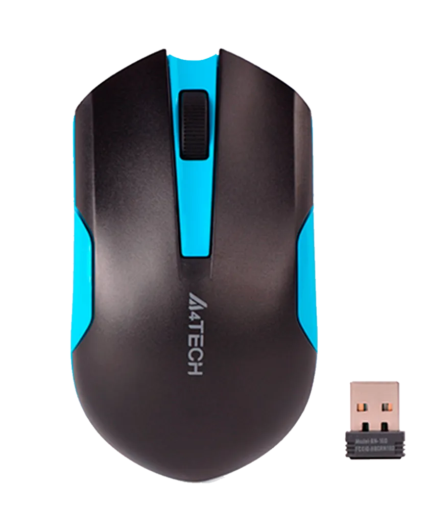 Мышь беспроводная A4Tech G3-200N / Black-Blue