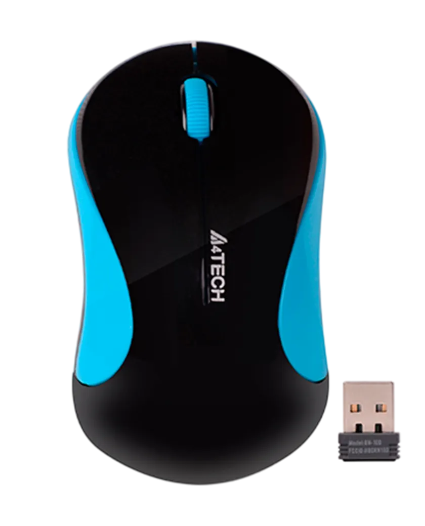 Мышь беспроводная A4Tech G3-270N / Black+Blue