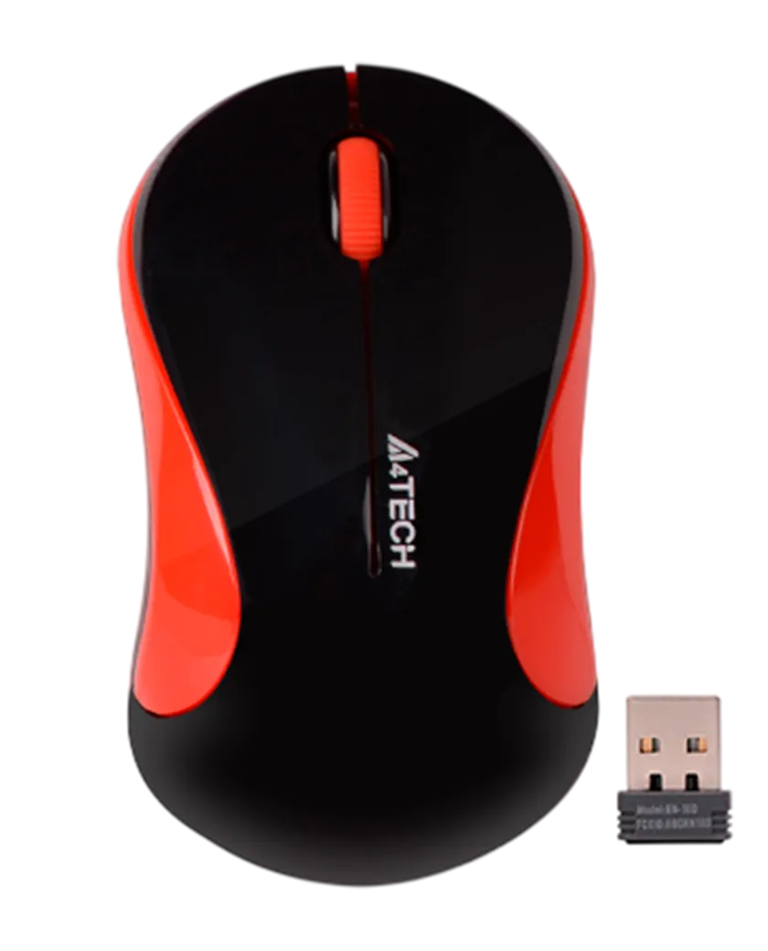 Мышь беспроводная A4Tech G3-270N / Black+Red
