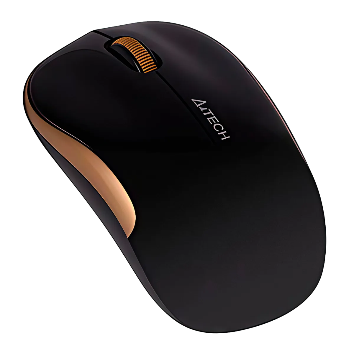 Мышь беспроводная A4Tech G3-300N / Black+Golden