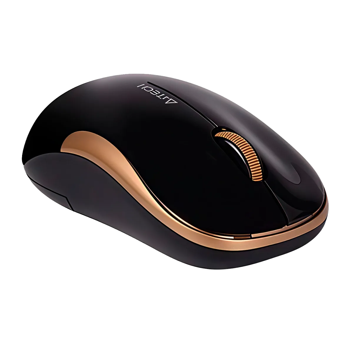 Мышь беспроводная A4Tech G3-310N / Black+Golden