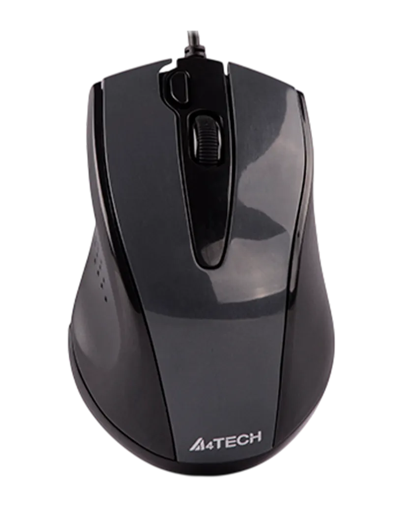 Мышь проводная A4Tech N-500F / Glossy Grey