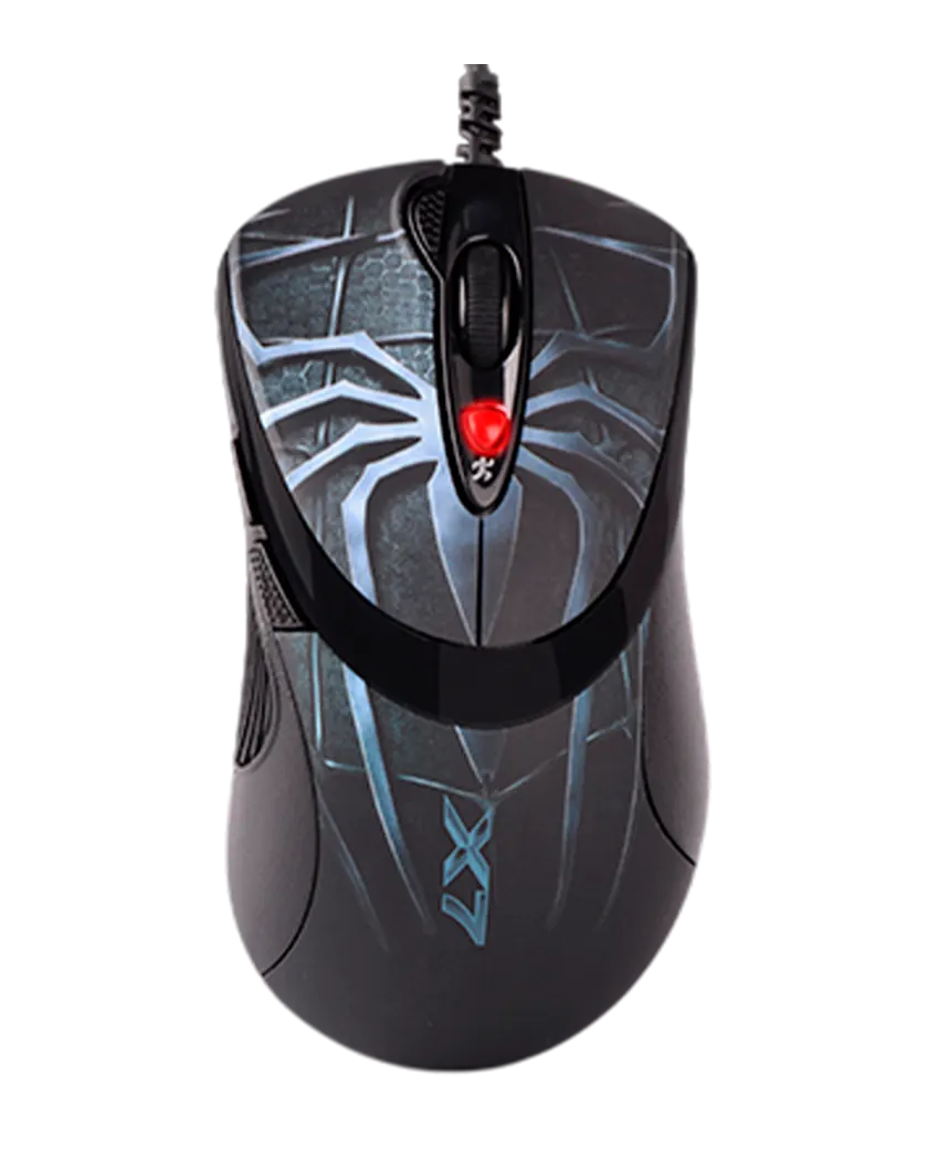 Мышь игровая проводная A4Tech XL-747H Blue Spider / Black