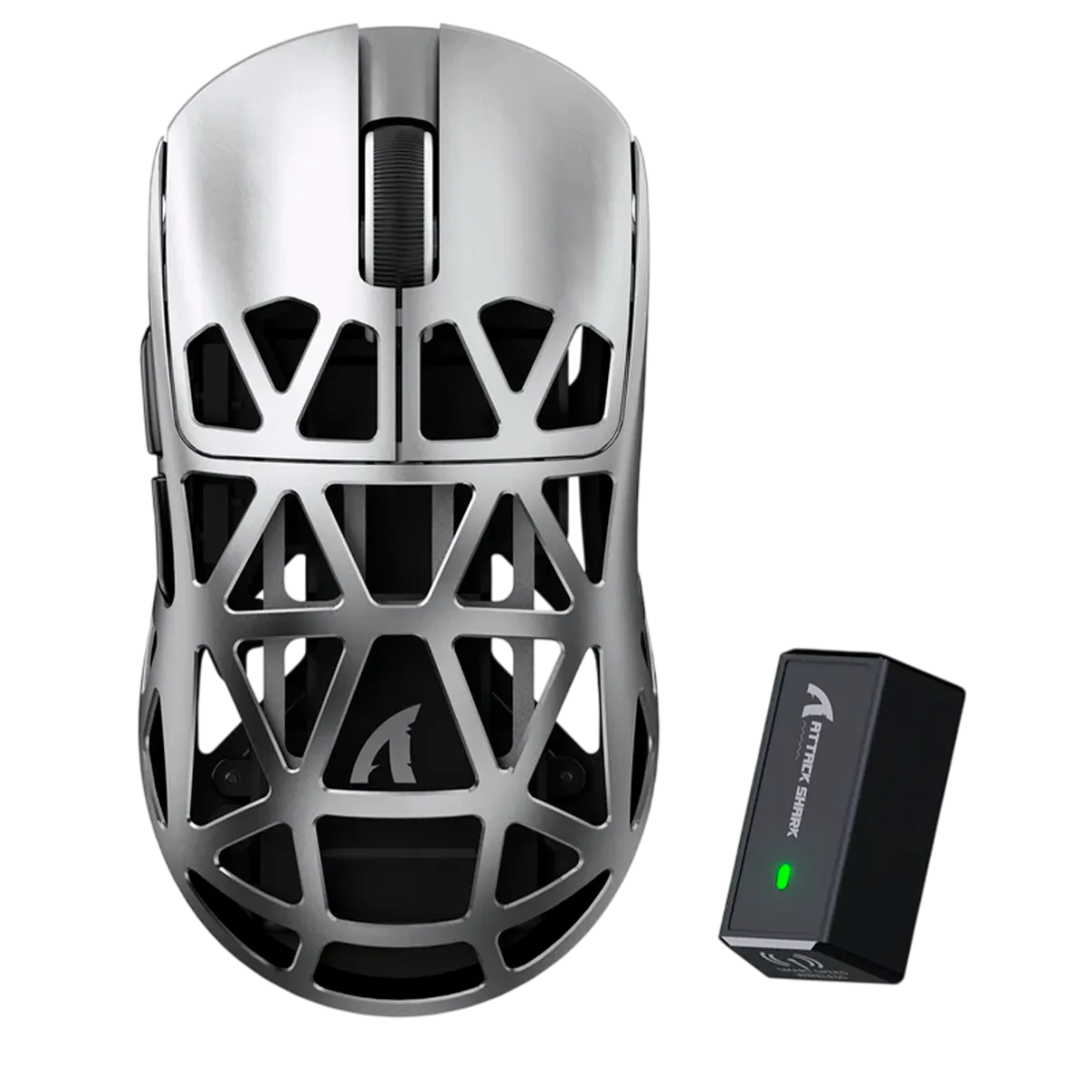 Мышь игровая беспроводная Attack Shark R2 Magnesium Alloy PAW3950 / Grey