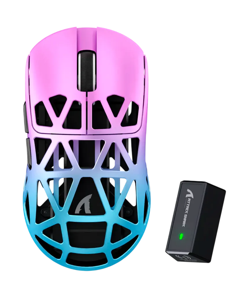 Мышь игровая беспроводная Attack Shark R2 Magnesium Alloy PAW3950 / Purple