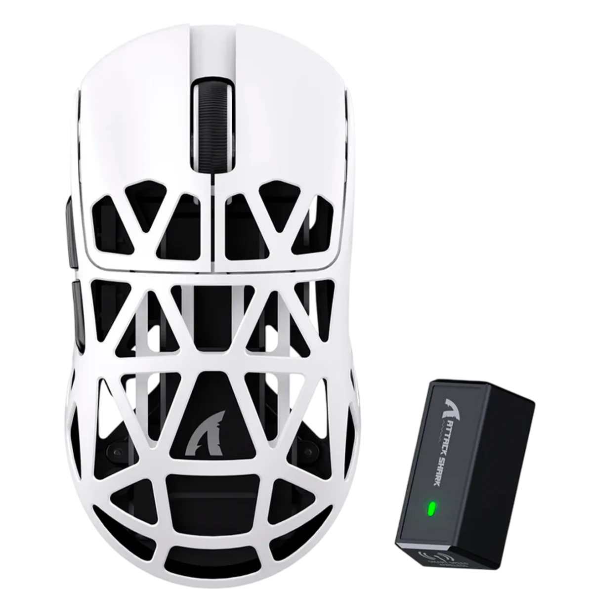 Мышь игровая беспроводная Attack Shark R2 Magnesium Alloy PAW3950 / White
