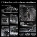 Мышь игровая беспроводная Attack Shark X11 Ultra Carbon Fiber Wireless 8K PAW3950MAX Wireless / Black