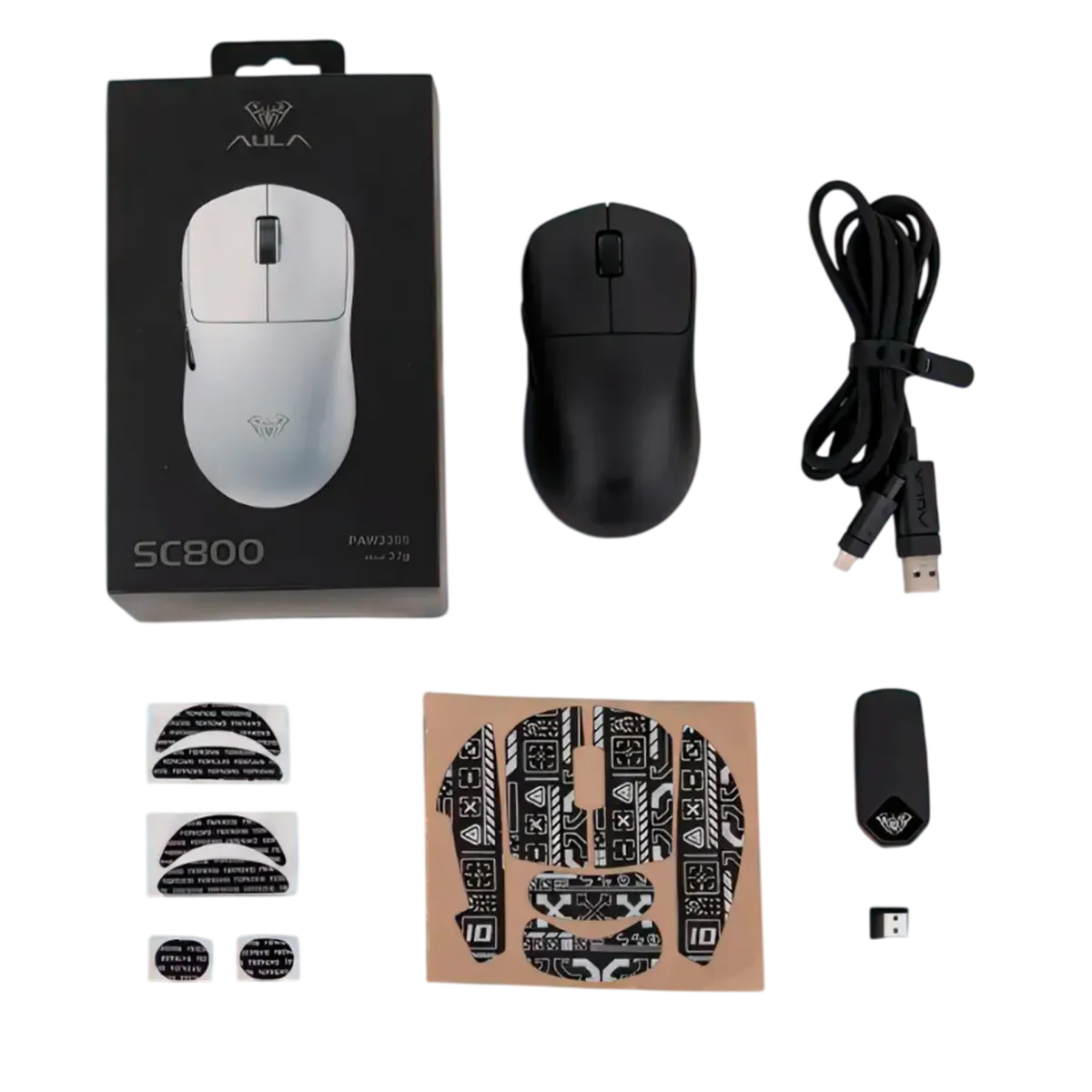 Мышь игровая беспроводная Aula SC800 / Black