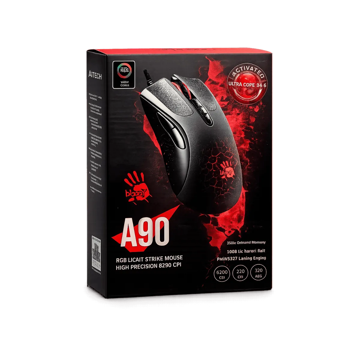 Мышь игровая проводная Bloody A90 Gaming  / Black