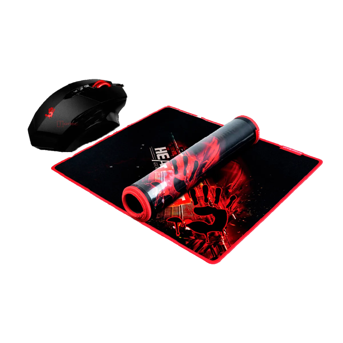 Комплект игровой (мышь проводная с ковриком) Bloody V7M71 Gaming / Black