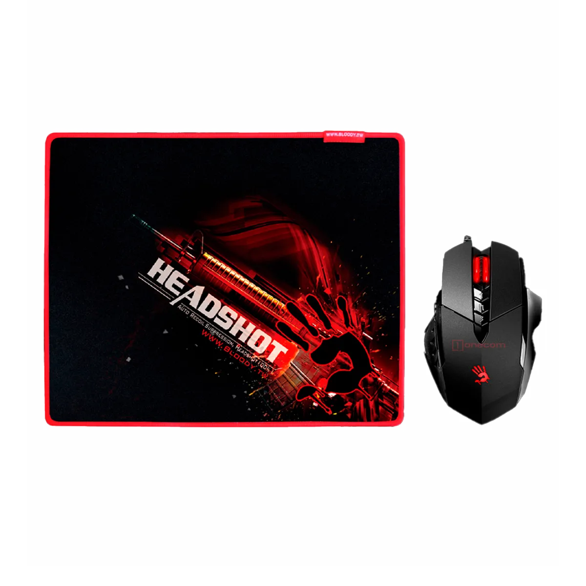 Комплект игровой (мышь проводная с ковриком) Bloody V7M71 Gaming / Black