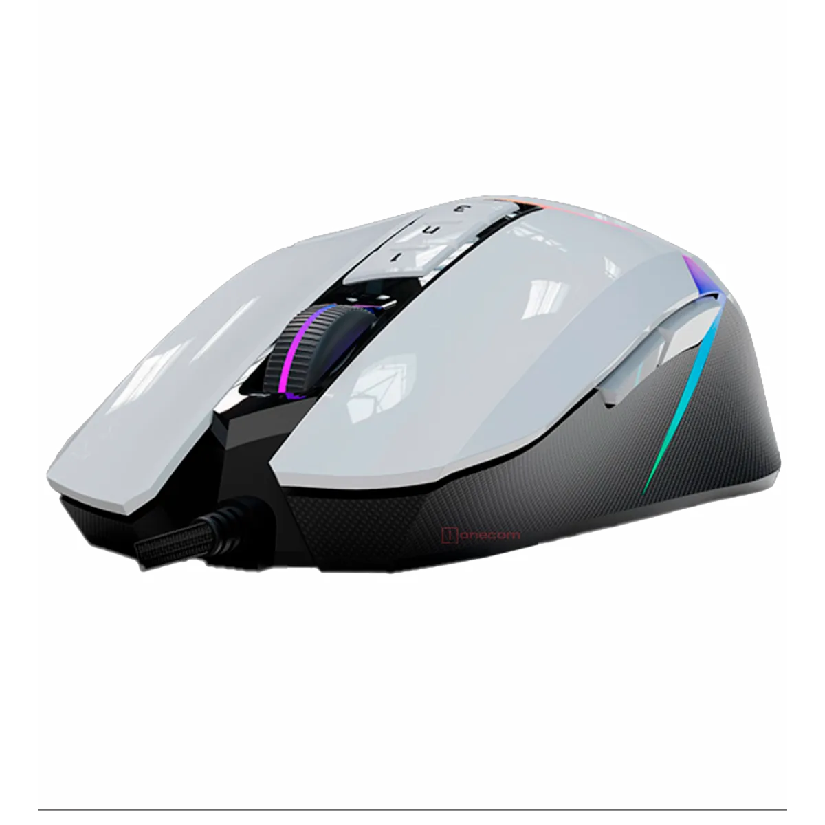 Мышь игровая проводная Bloody W60MAX Gaming RGB / Panda White