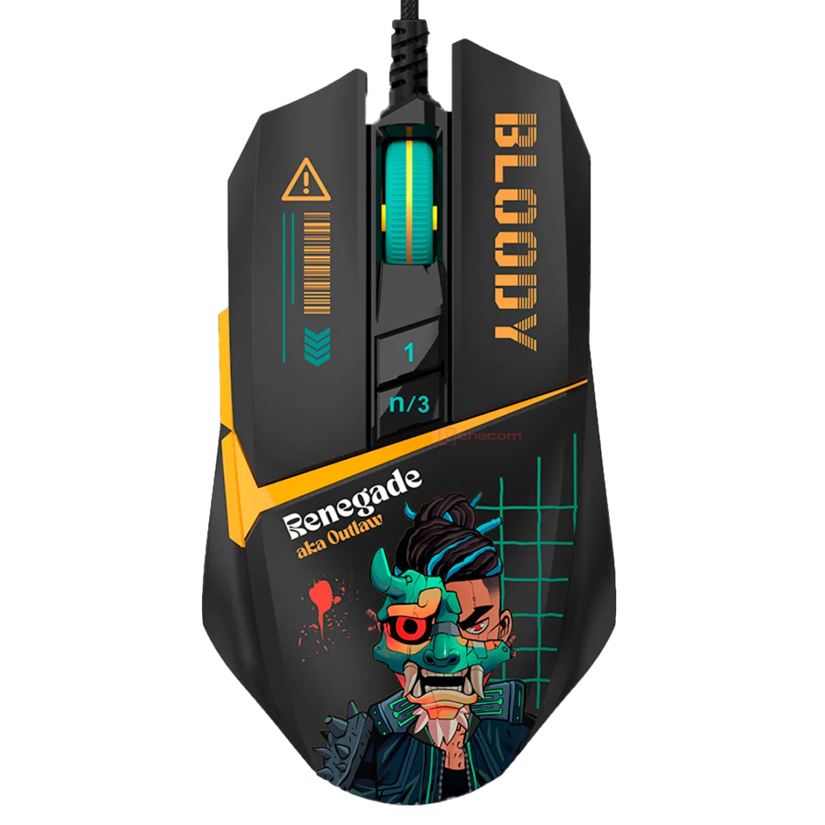 Мышь игровая проводная Bloody W63MAX Renegade Midnight Gaming / Black