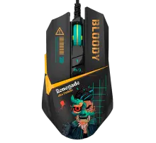 Мышь игровая проводная Bloody W63MAX Renegade Midnight Gaming / Black