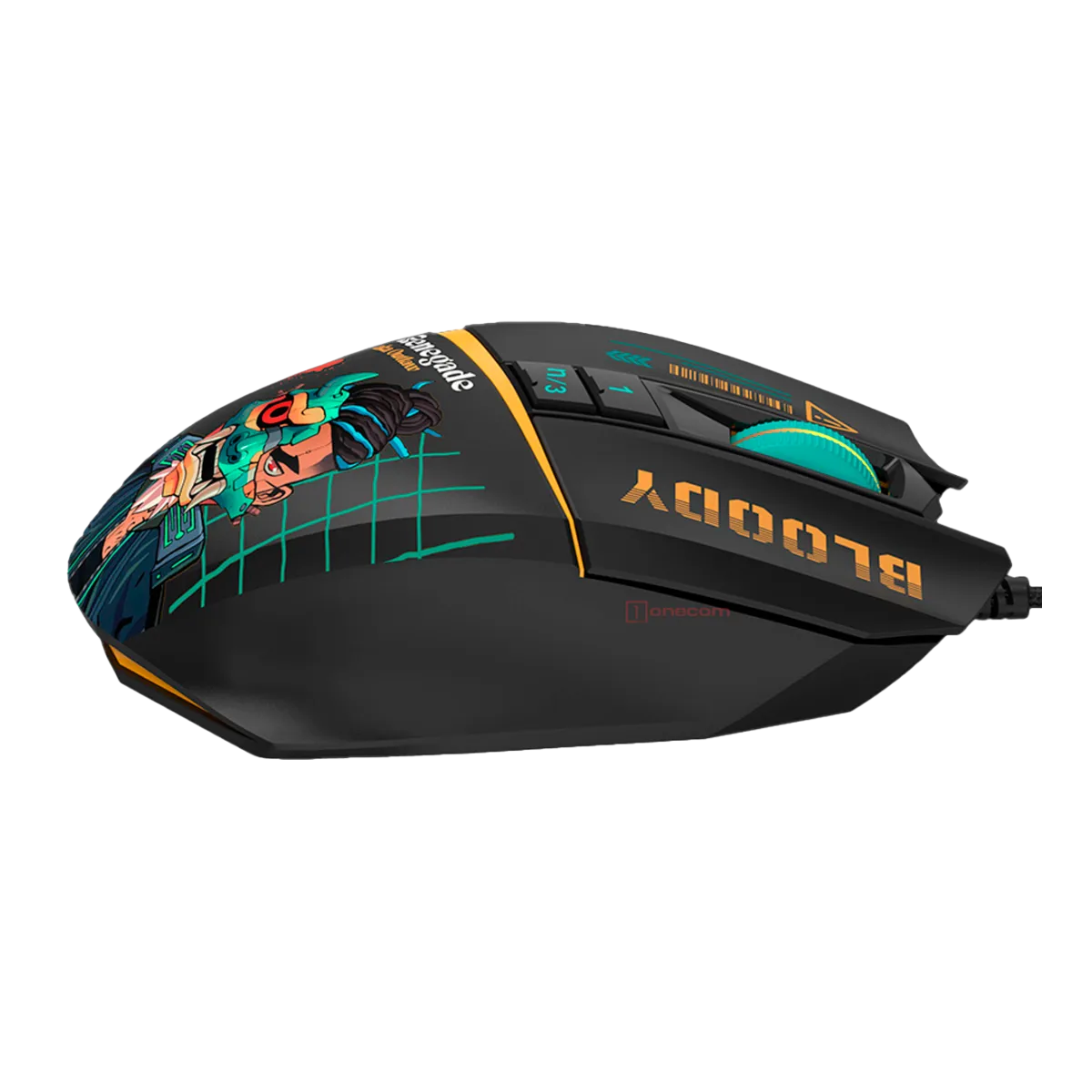 Мышь игровая проводная Bloody W63MAX Renegade Midnight Gaming / Black