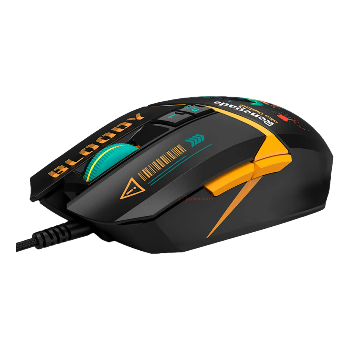 Мышь игровая проводная Bloody W63MAX Renegade Midnight Gaming / Black