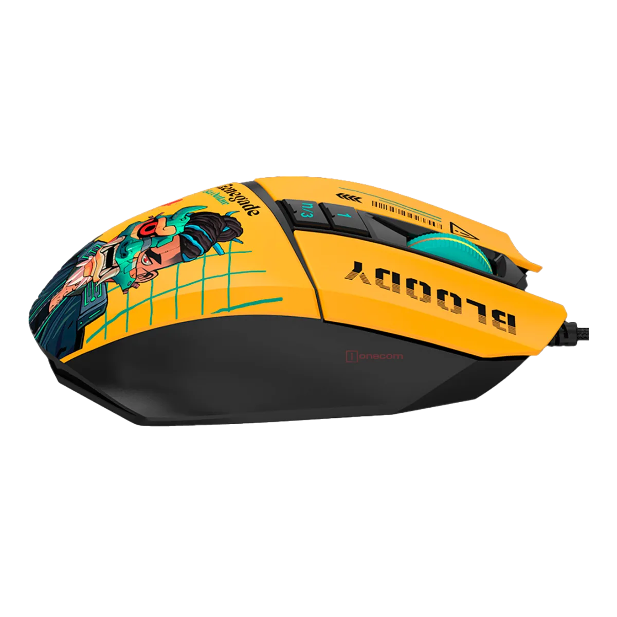 Мышь игровая проводная Bloody W63MAX Renegade Sunset Gaming / Yellow