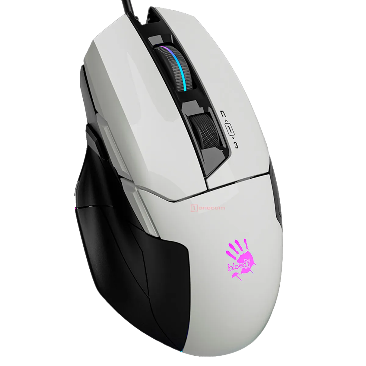 Мышь игровая проводная Bloody W70MAX Gaming RGB / Panda White