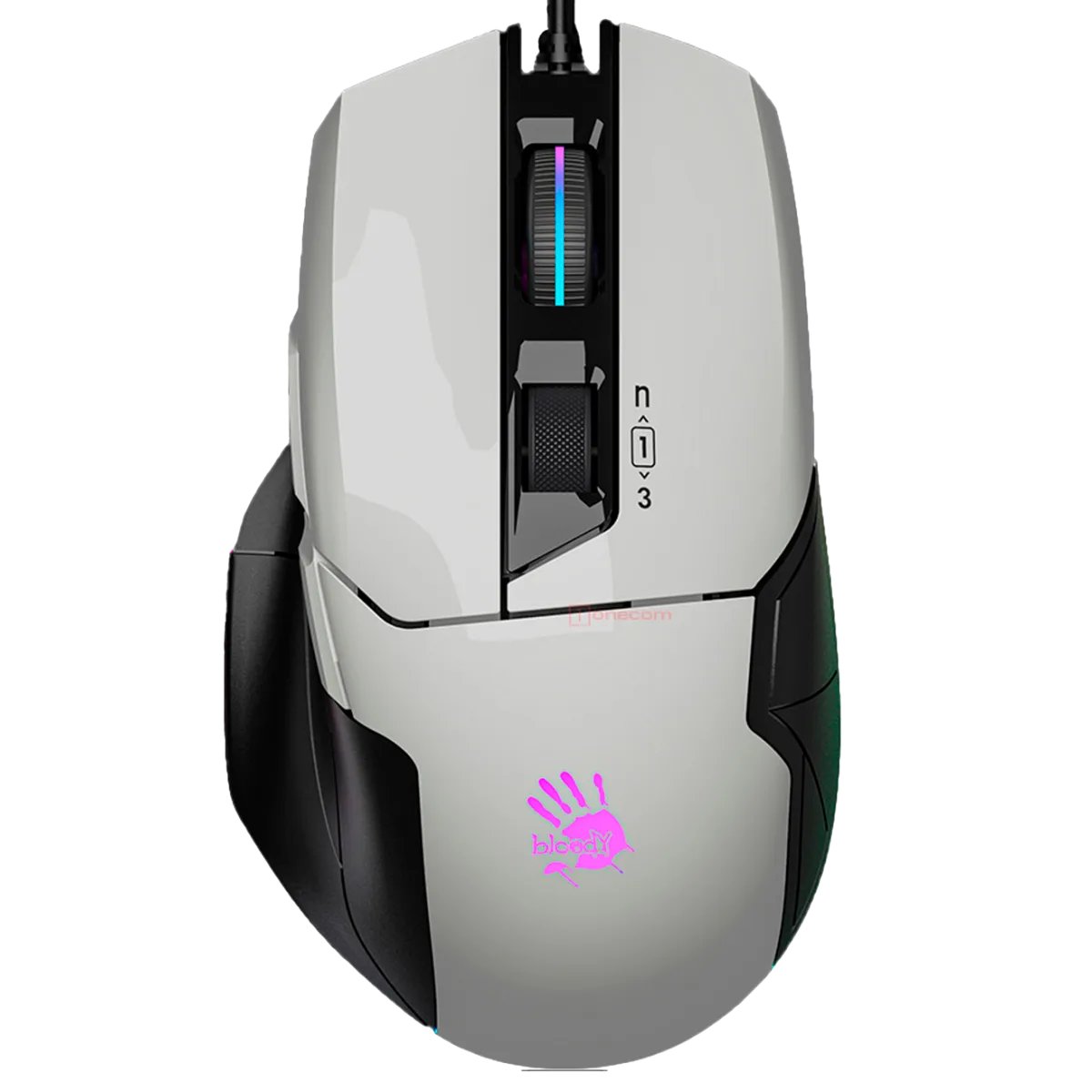 Мышь игровая проводная Bloody W70MAX Gaming RGB / Panda White