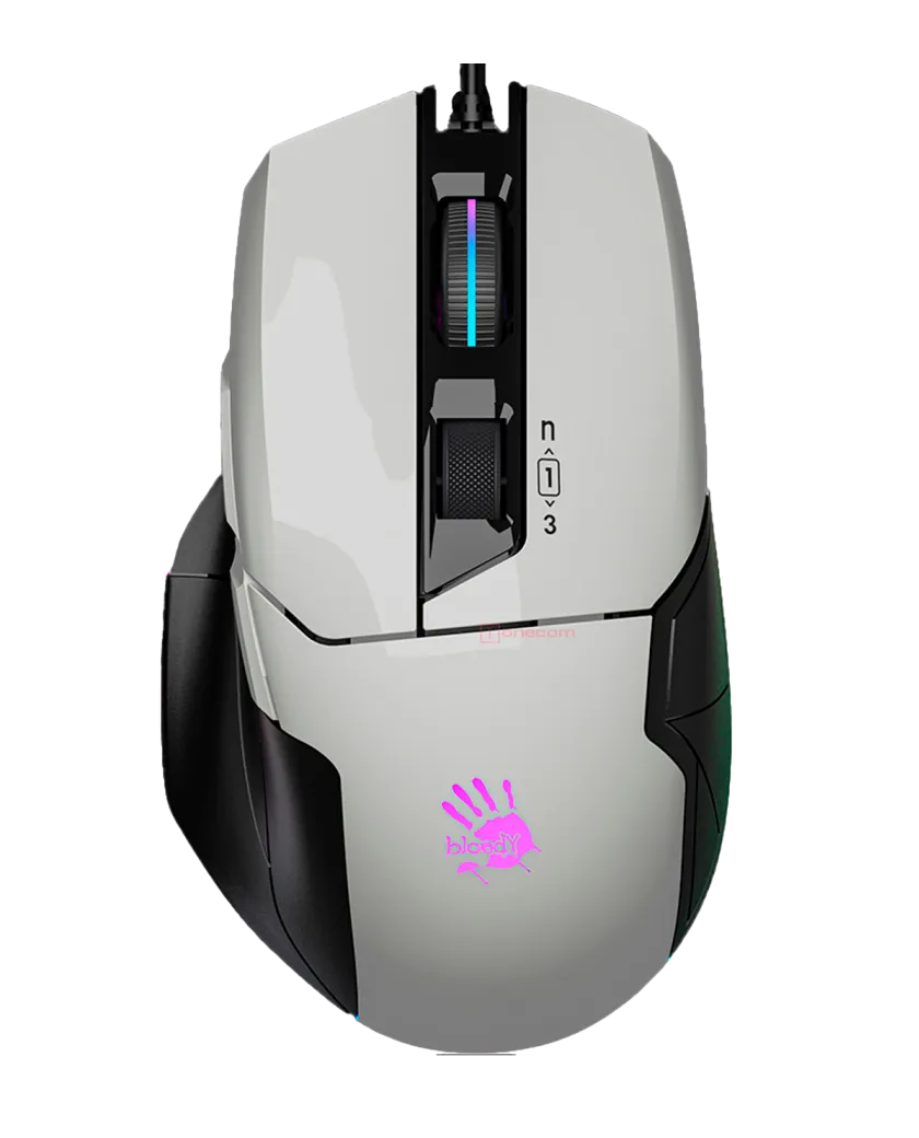 Мышь игровая проводная Bloody W70MAX Gaming RGB / Panda White