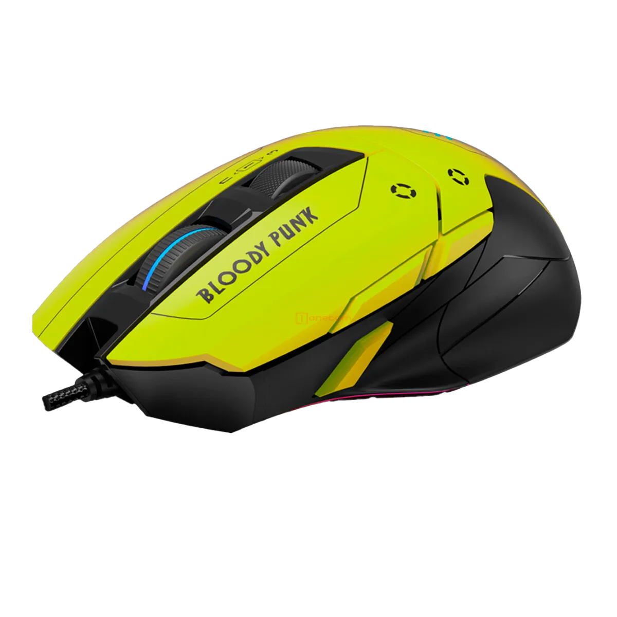 Мышь игровая проводная Bloody W70MAX Gaming RGB / Punk Yellow