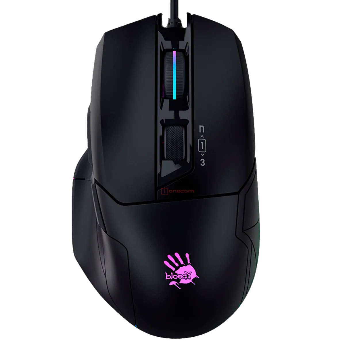 Мышь игровая проводная Bloody W70MAX Gaming RGB / Stone Black