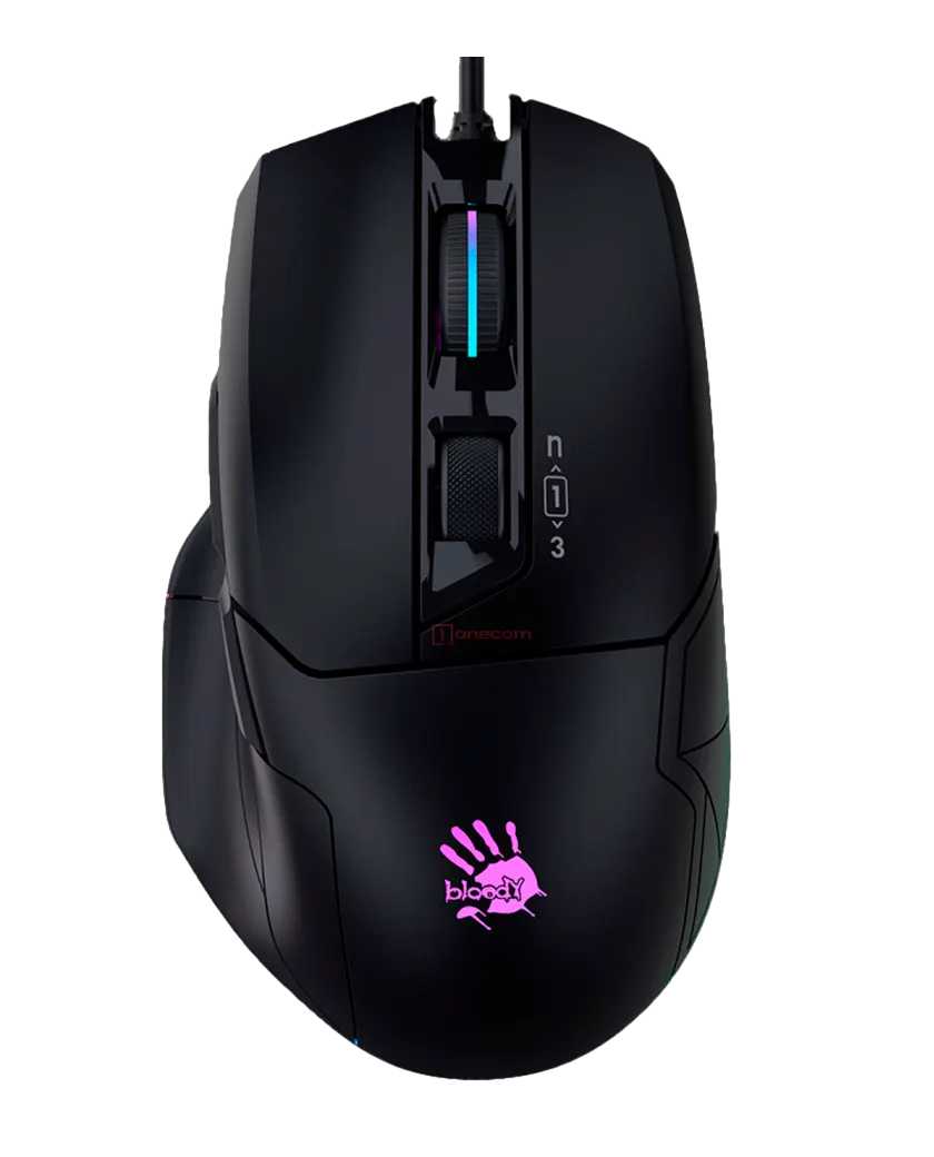 Мышь игровая проводная Bloody W70MAX Gaming RGB / Stone Black