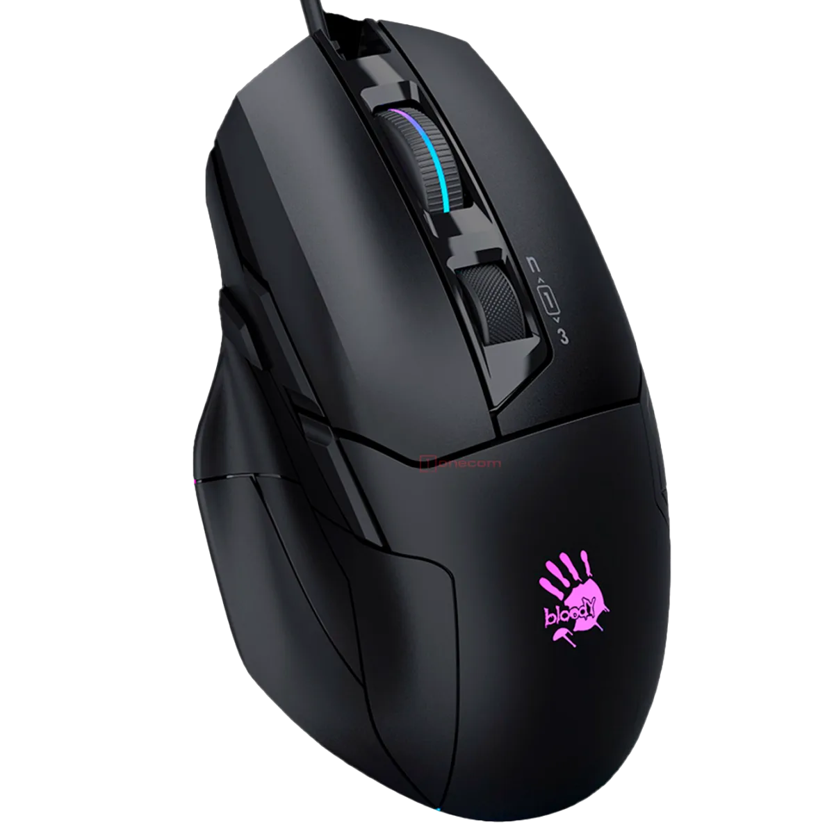Мышь игровая проводная Bloody W70MAX Gaming RGB / Stone Black
