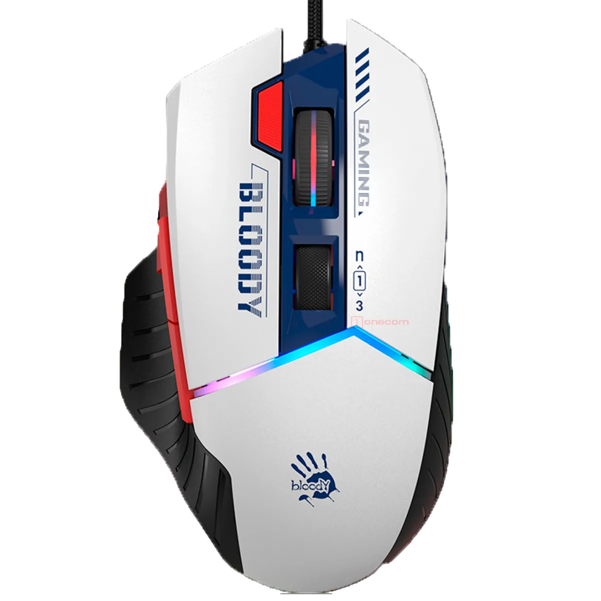 Мышь игровая проводная Bloody W95MAX Sports Navy Gaming RGB / White