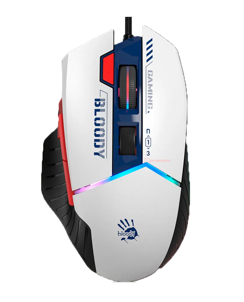 Мышь игровая проводная Bloody W95MAX Sports Navy Gaming RGB / White