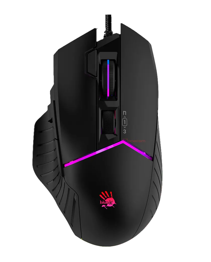 Мышь игровая проводная Bloody W90 Pro Gaming RGB / Stone Black