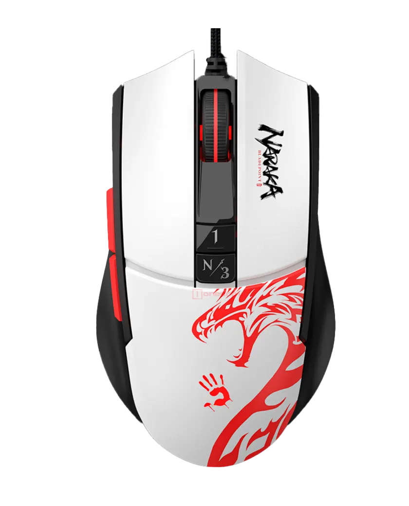 Мышь игровая проводная Bloody L65MAX Naraka Gaming RGB / White