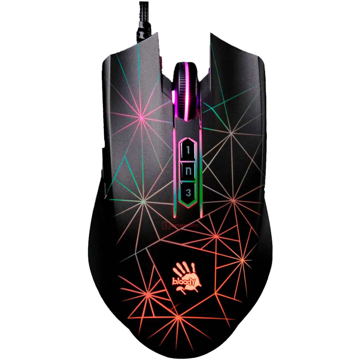 Мышь игровая проводная Bloody P81S Curve Gaming RGB / Black