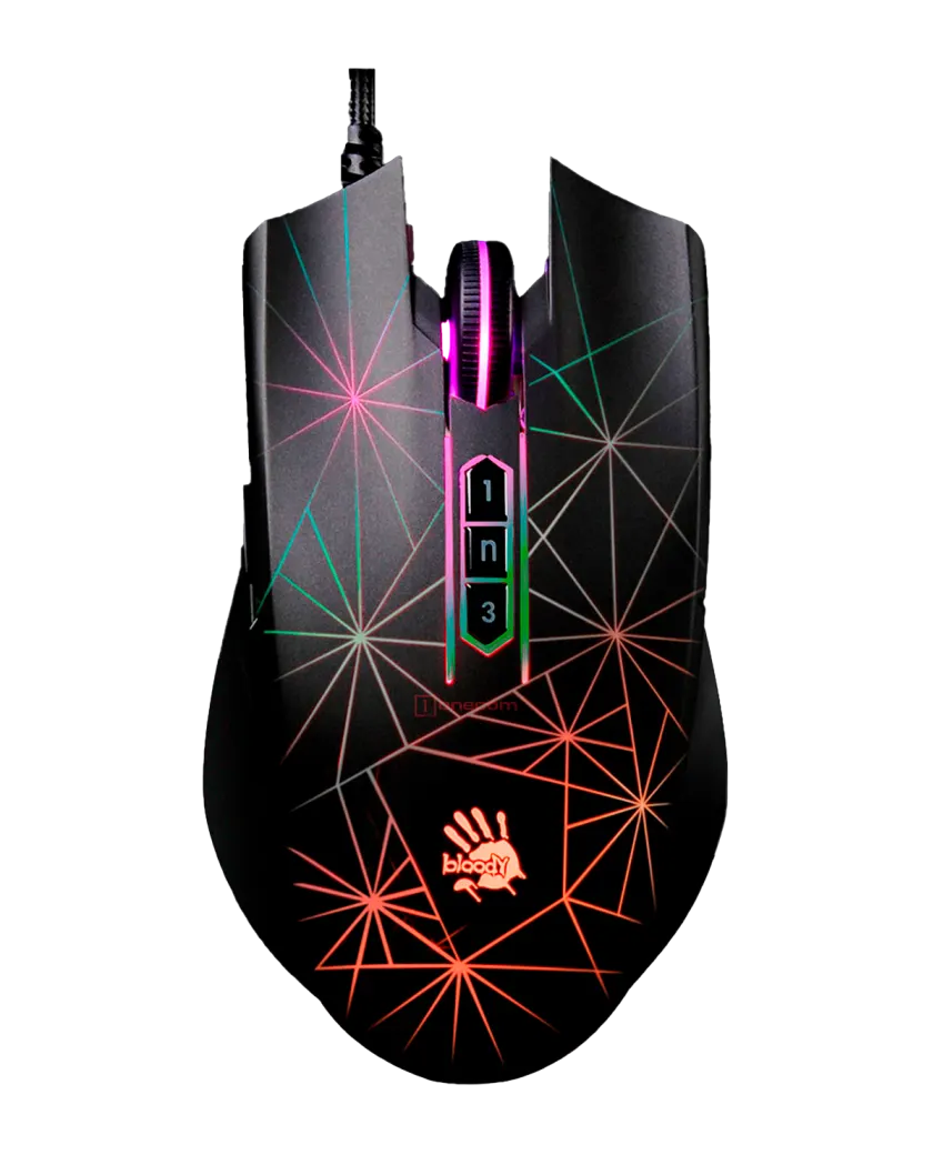 Мышь игровая проводная Bloody P81S Curve Gaming RGB / Black