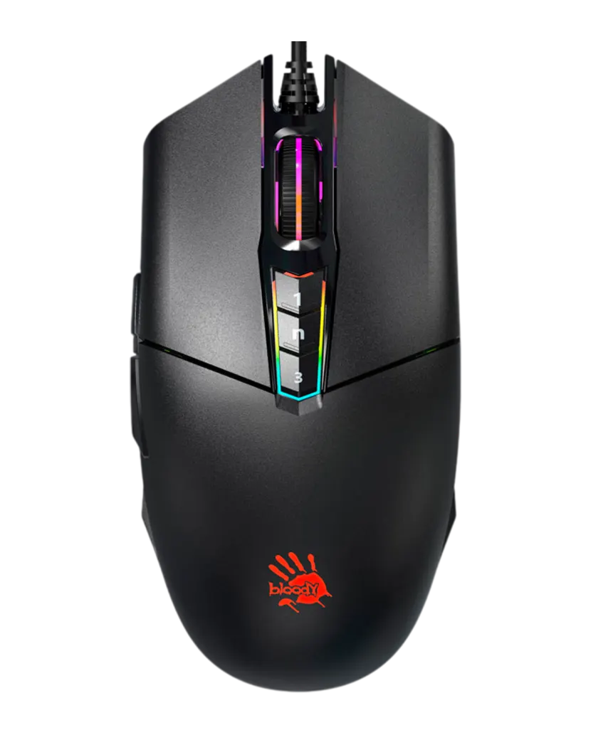 Мышь игровая проводная Bloody P91S Gaming RGB / Black