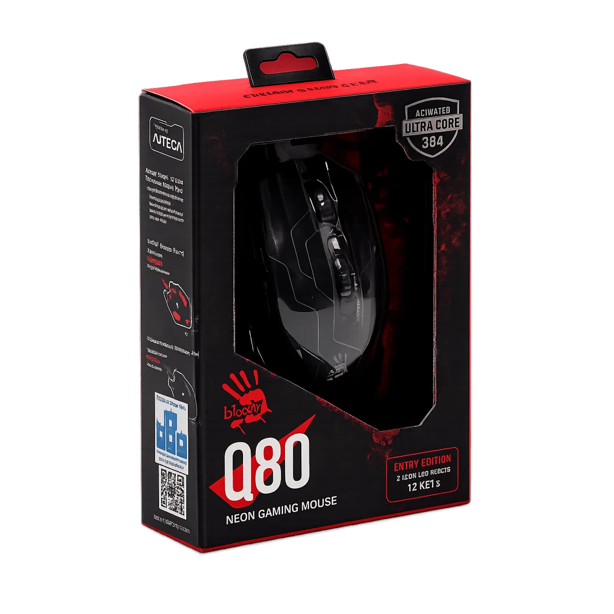 Мышь игровая проводная Bloody Q80 Maze Gaming / Black