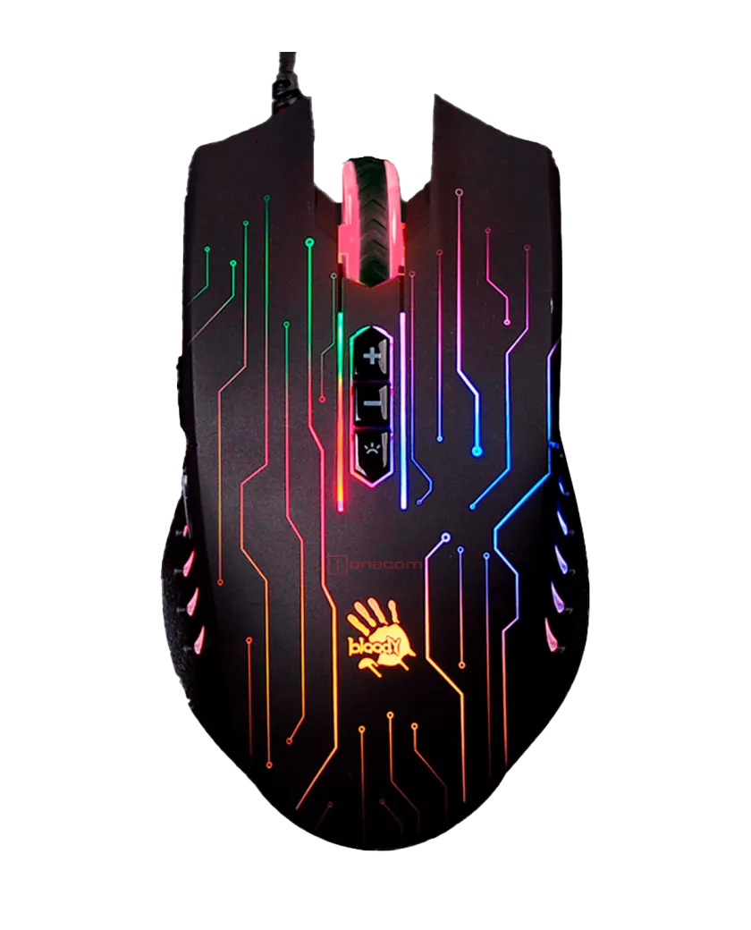 Мышь игровая проводная Bloody Q81 Circuit Gaming / Black