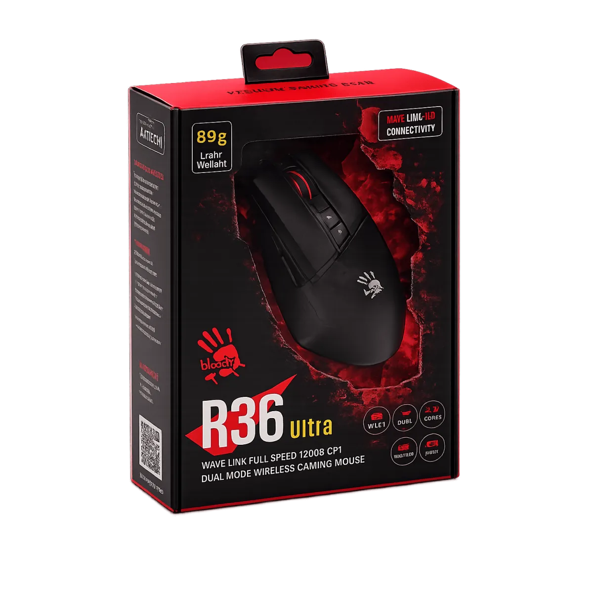 Мышь игровая беспроводная Bloody R36 Ultra Gaming / Stone Black