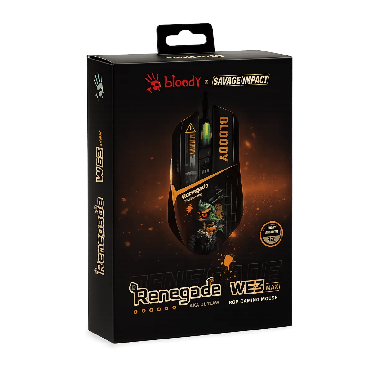 Мышь игровая беспроводная Bloody R72 Ultra Duo Renegade Midnight Gaming / Black