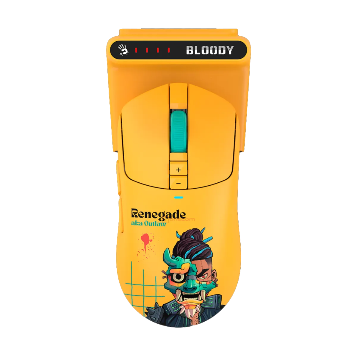 Мышь игровая беспроводная Bloody R72 Ultra Duo Renegade Sunset Gaming / Yellow