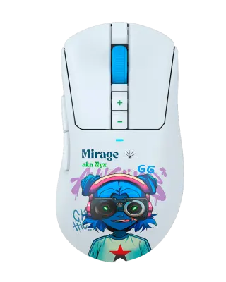 Мышь игровая беспроводная Bloody R73 Pro Nyx Mirage Gaming / White
