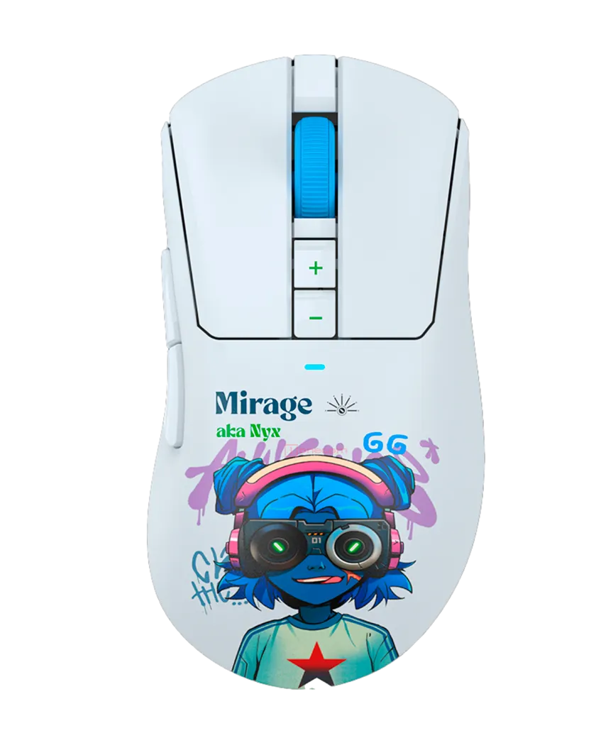 Мышь игровая беспроводная Bloody R73 Pro Nyx Mirage Gaming / White